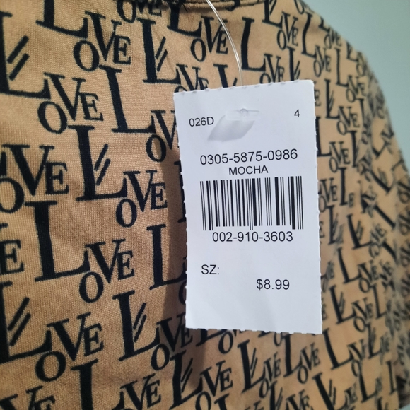 LOVE J cropped multi-printed love top - Picture 5 of 6